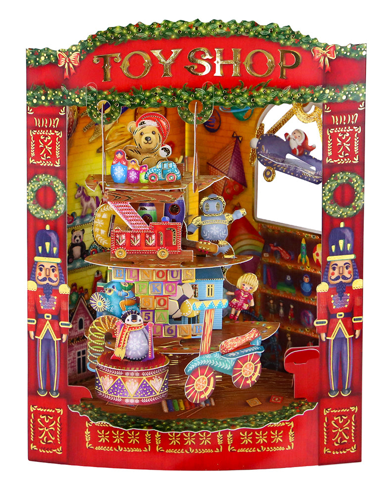 Christmas Toy Shop Display Card