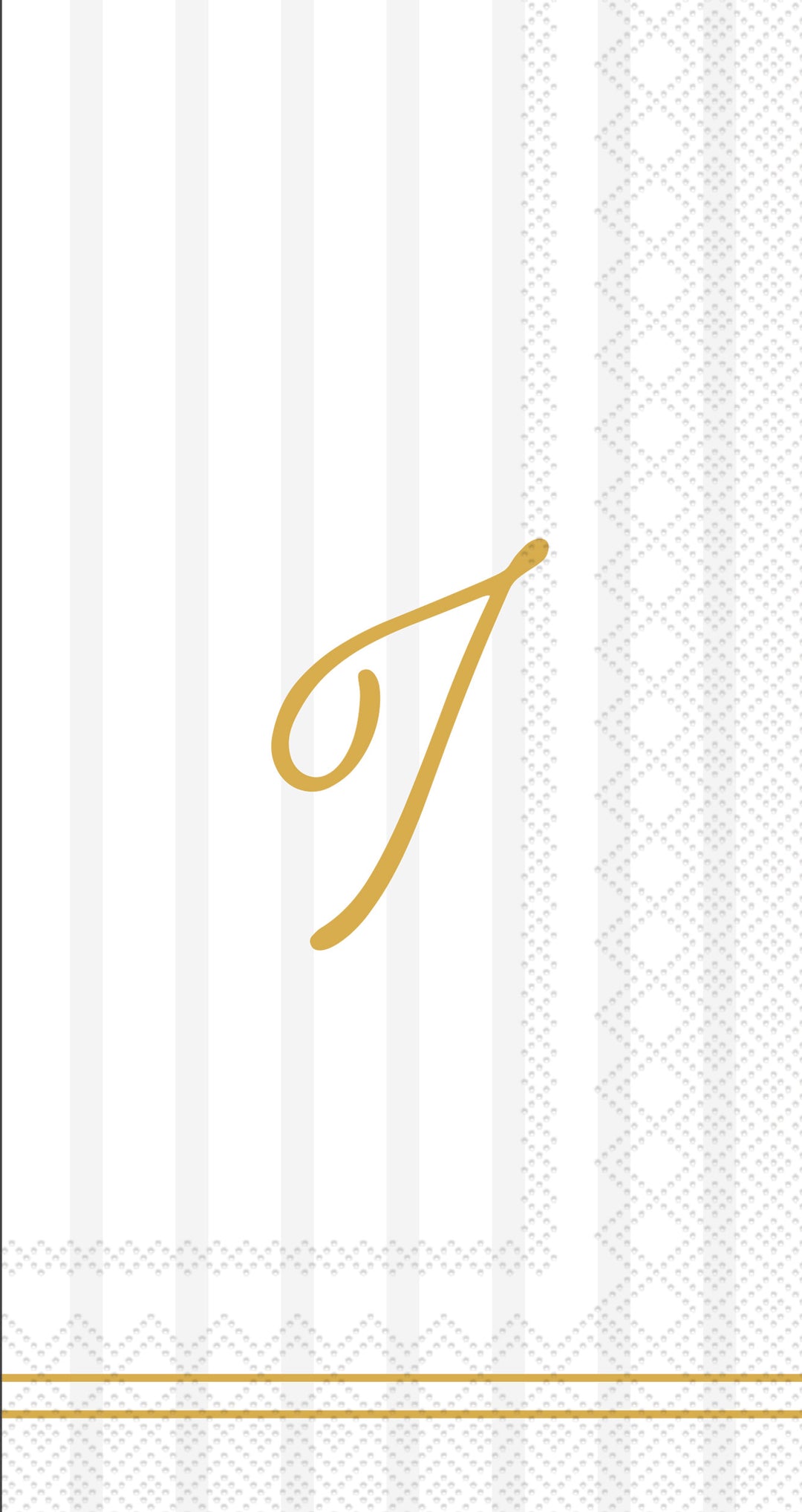 Chic Monogram I Guest Towel cream