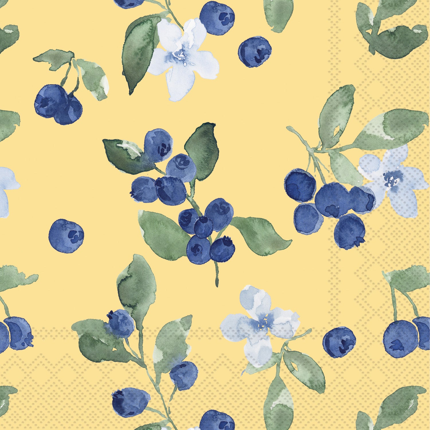 Blueberry Cocktail Napkin