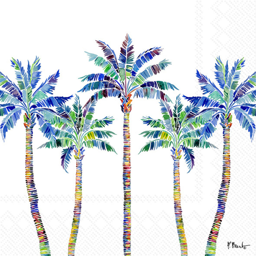 Tahiti Palm Cocktail Napkin