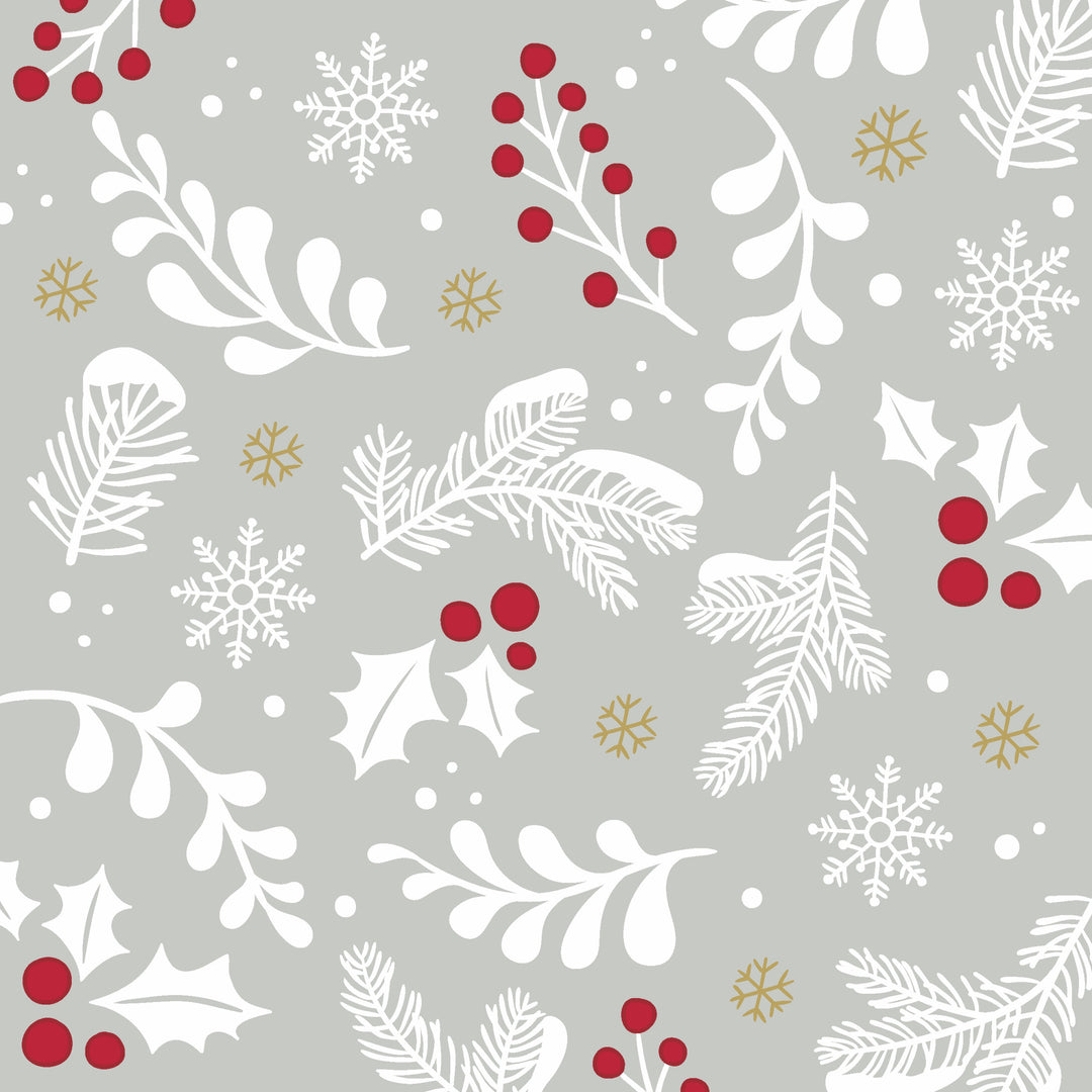 Grey Winter Cocktail Napkin