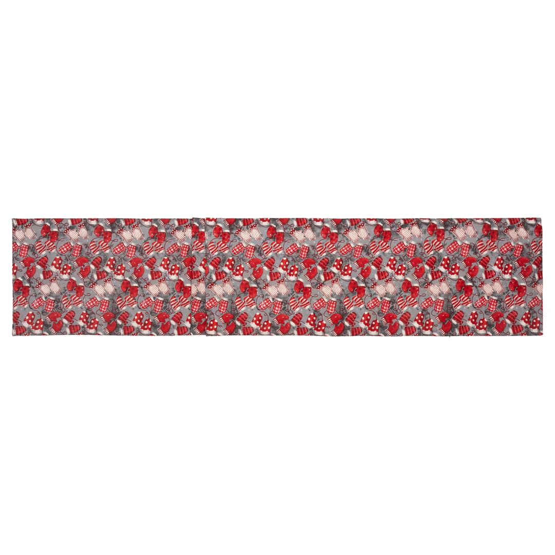 Mittens Grey Table Runner