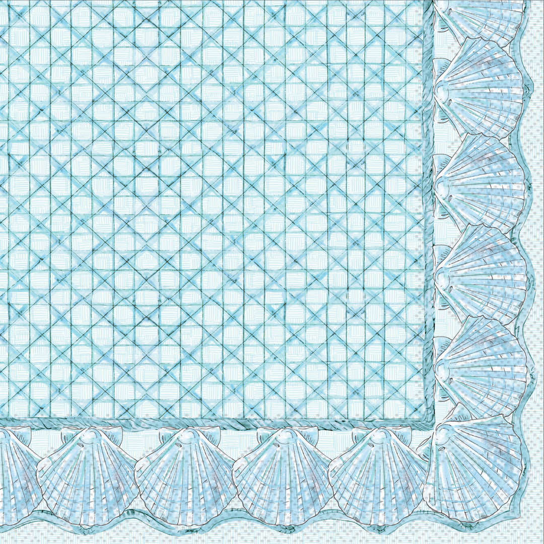 Shells blue Cocktail Napkin