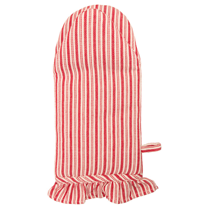 Red Stripe Oven Mitt &amp; Tea Towel