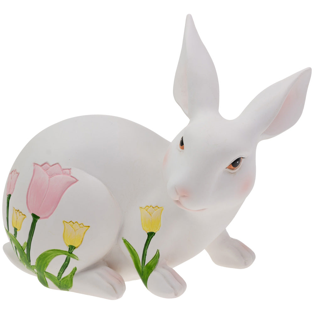 HAZEL TULIP EMBOSSED BUNNY CROUCHING