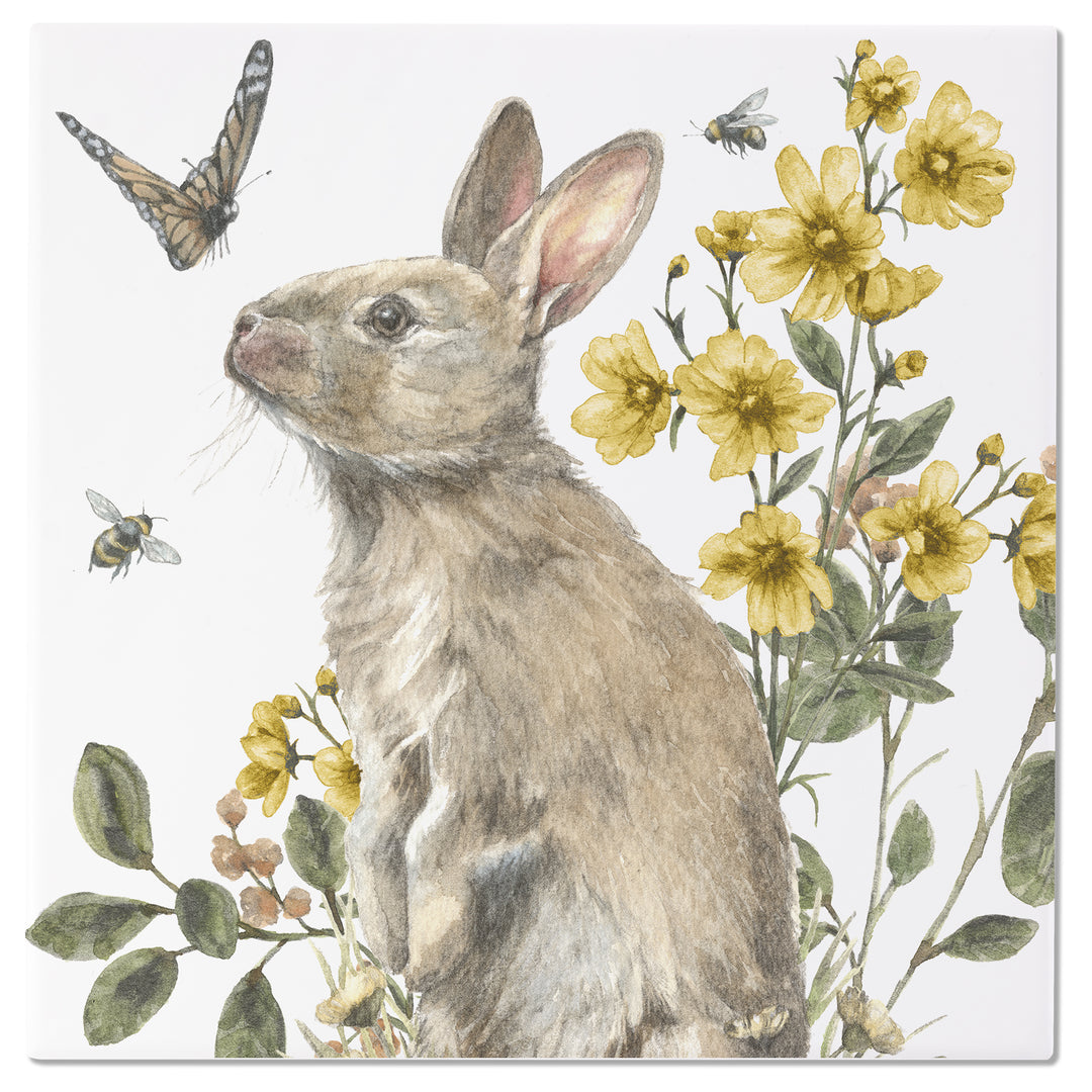 Garden Bunny Trivet