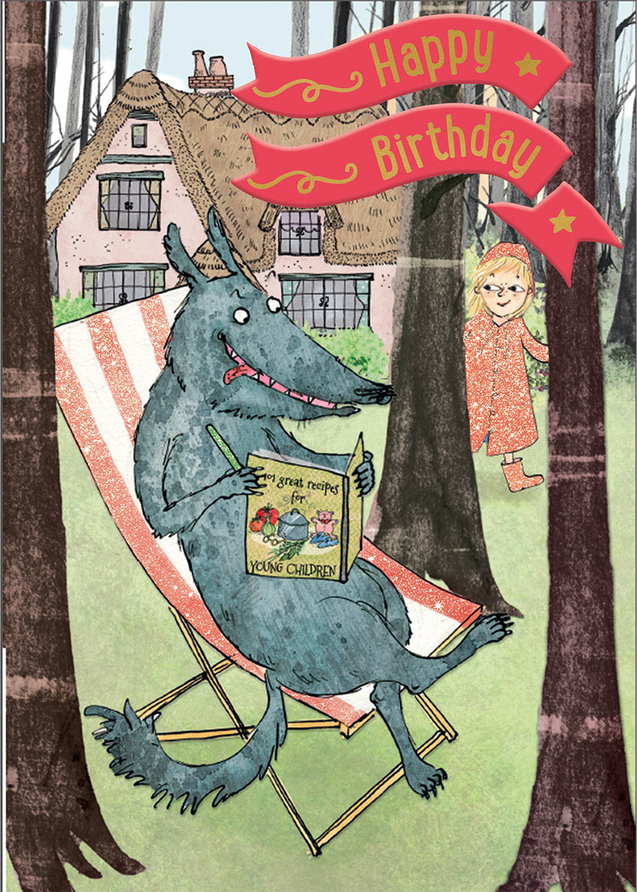 Little Red Riding Hood Birthday Card