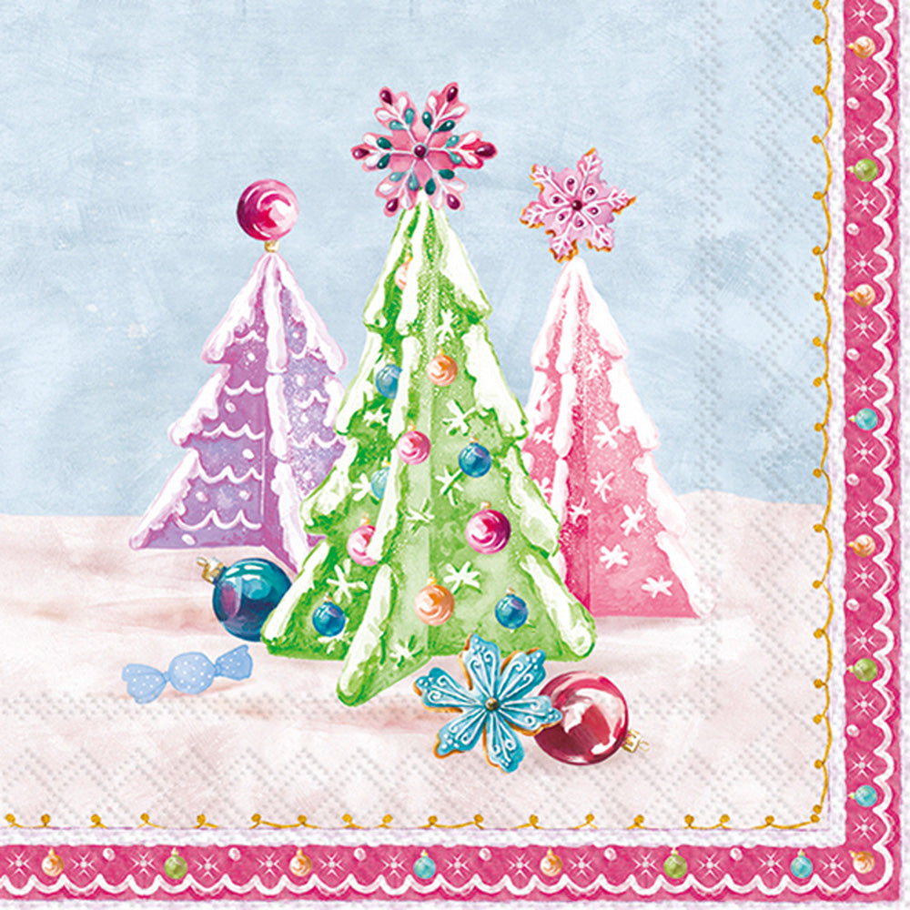 Sugar World Cocktail Napkin light blue