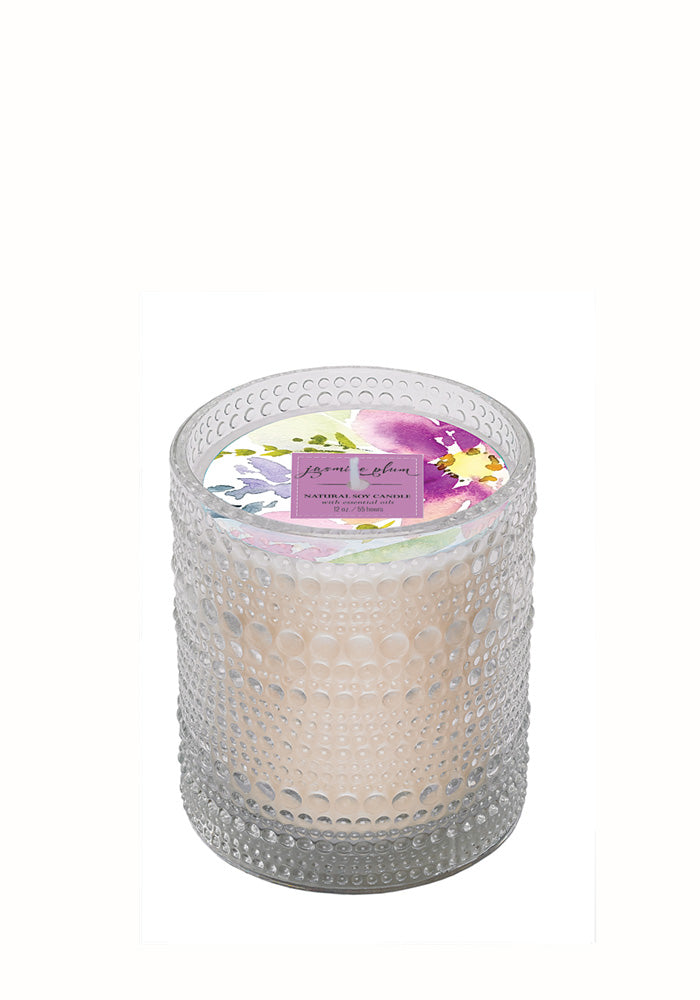 Jasmine Plum Soy Candle 12 oz.