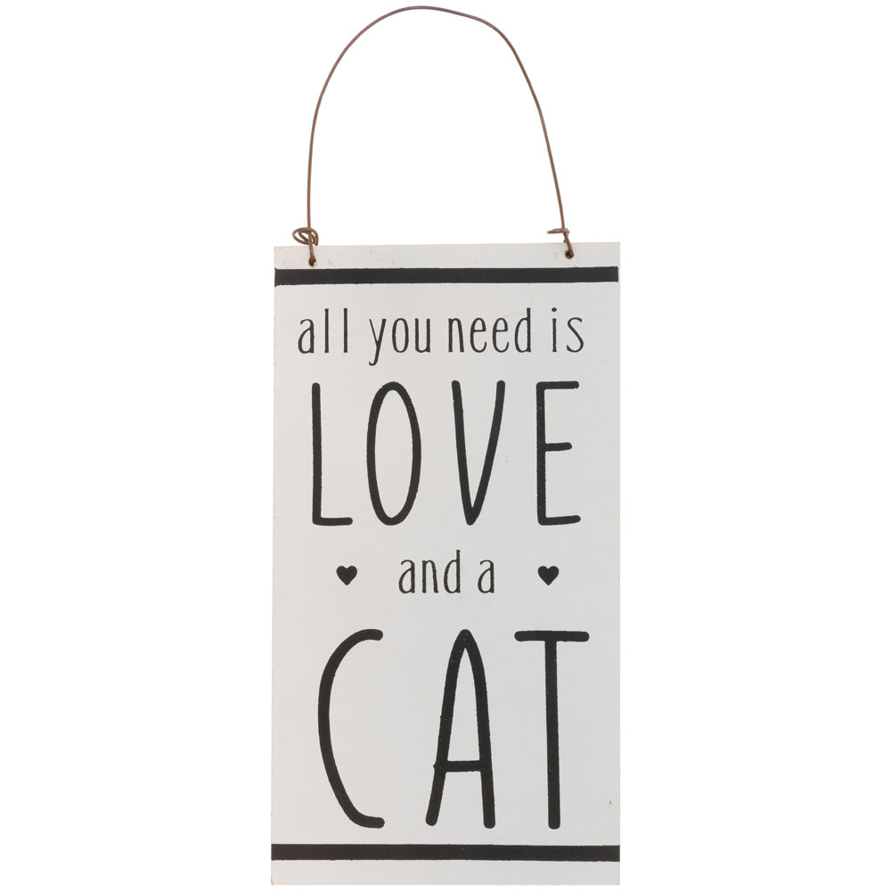 LOVE AND A CAT SIGN