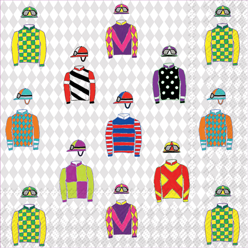 Jockey Silks Cocktail Napkin