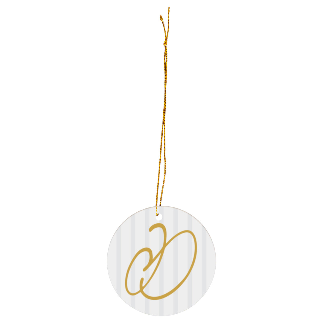 Chic Monogram D Ornament