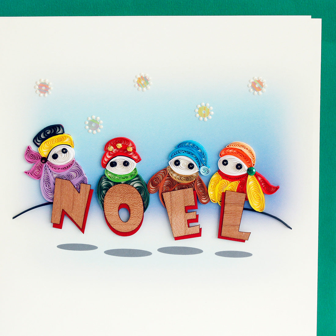 CAROLING NOEL QUILLING CARD