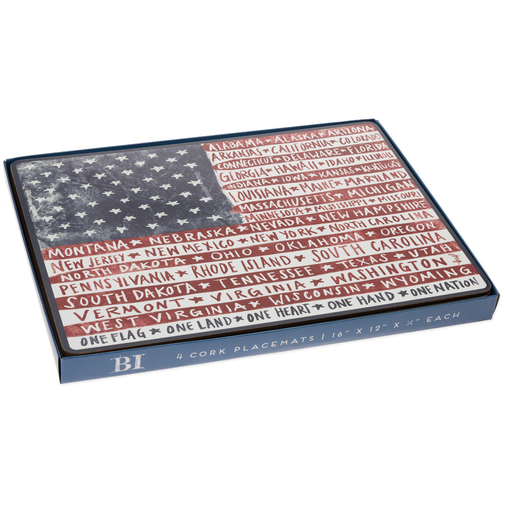 One Flag One Nation Placemats Set Of 4