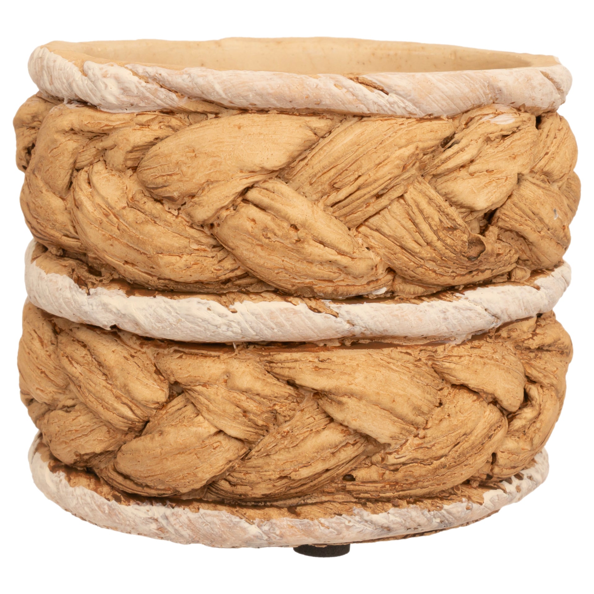 Braided Cement Planter Small