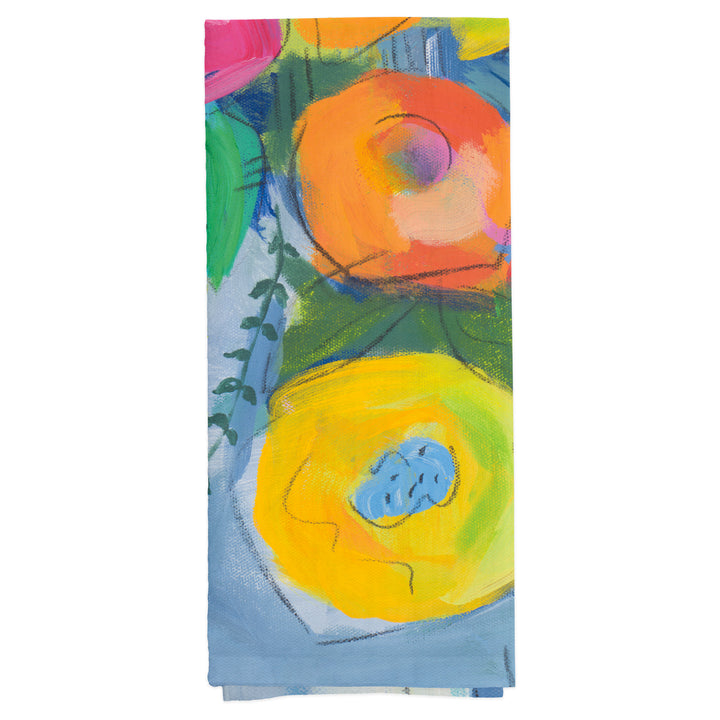Cheerful Blossoms Tea Towels Set of 2