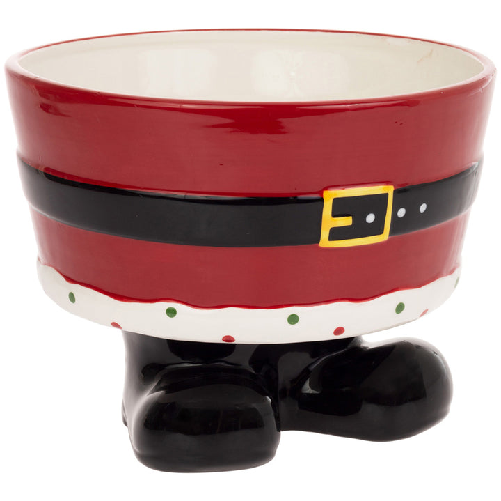 Santa Belt Large Footed Bowl