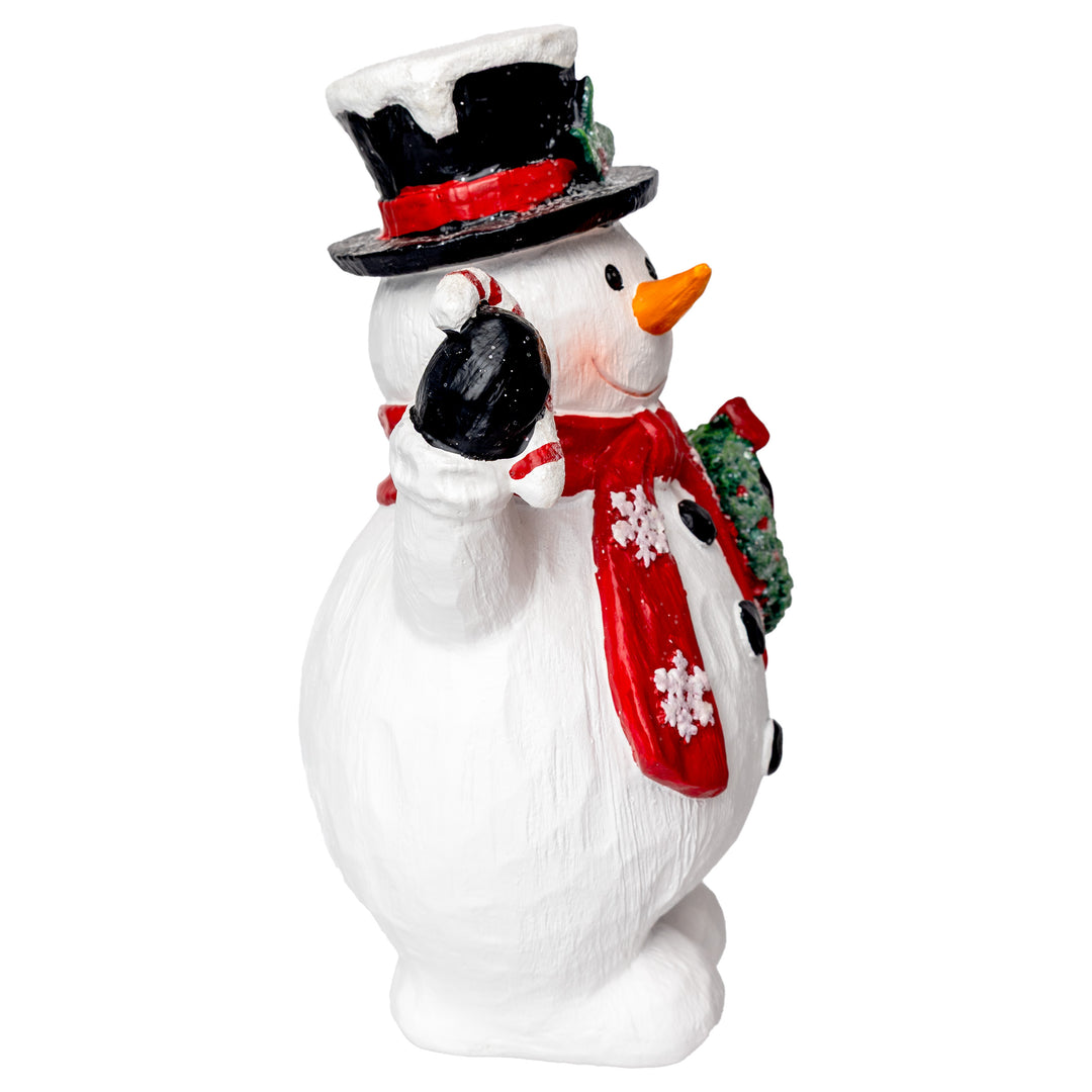 Jack Snowman With Wreath Black Hat