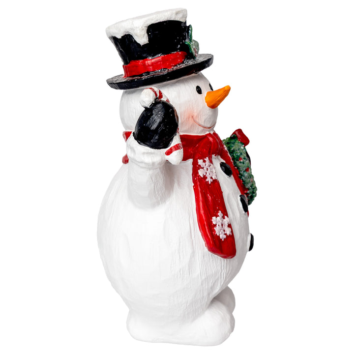 Jack Snowman With Wreath Black Hat