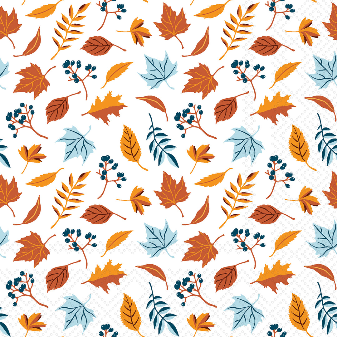 Autumn Leaves Scatter Cocktail Napkin