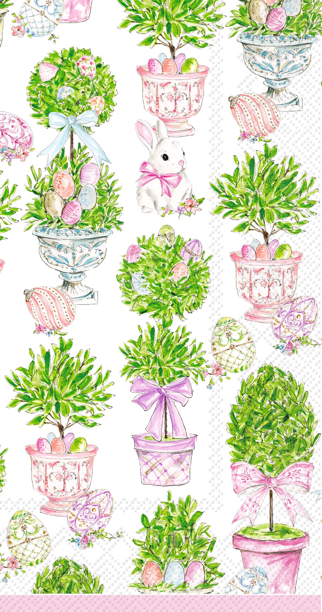 Garden Party Bunnies Guest Towel