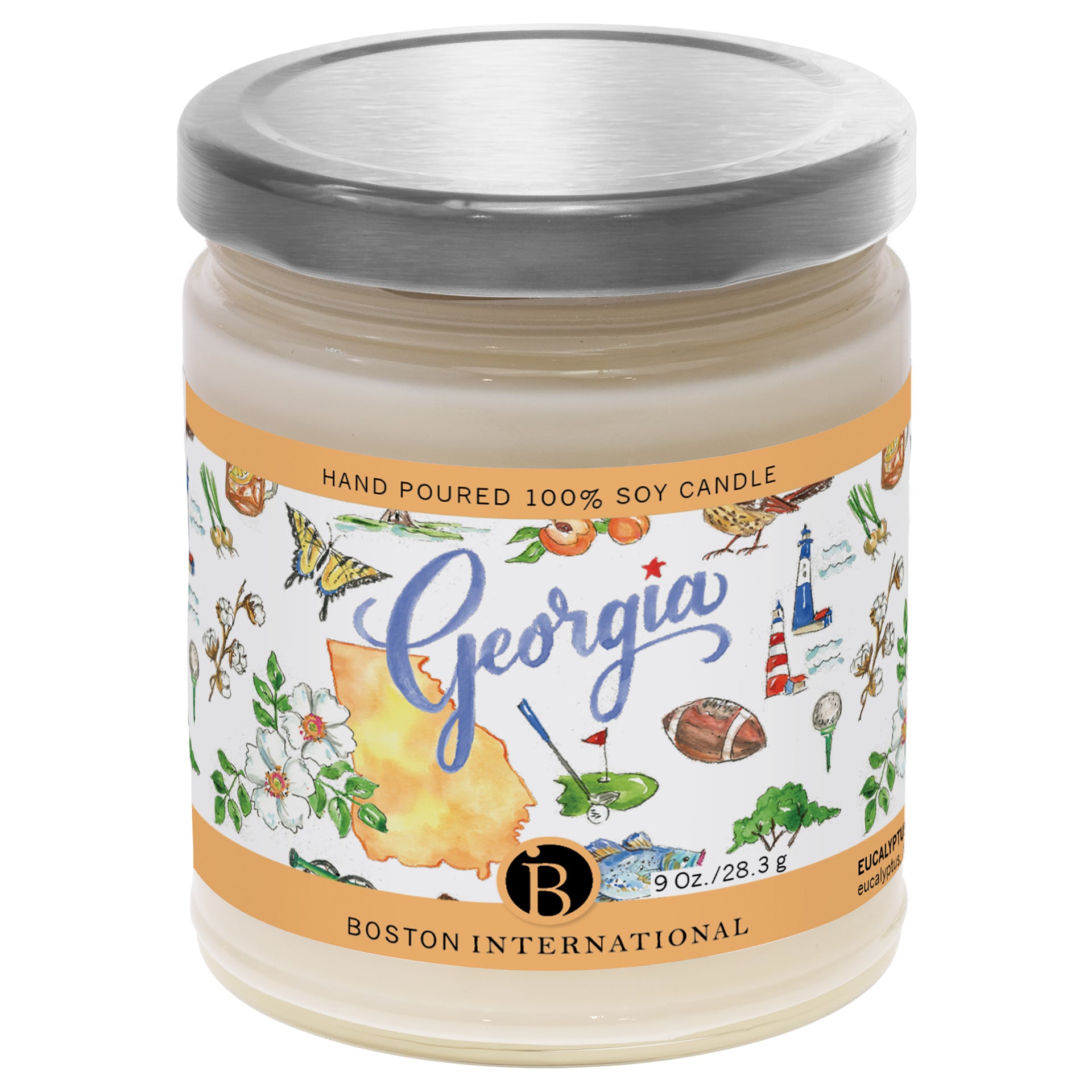 Georgia State Candle