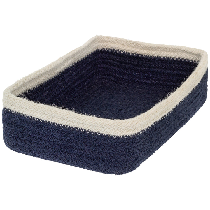 Navy Jute Guest Caddy