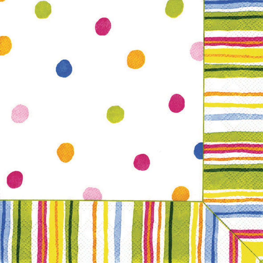 Smart Dots Lunch Napkin White