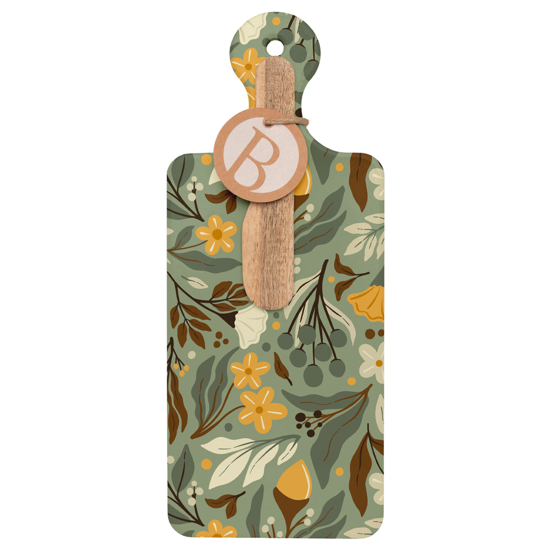 Autumn Acorn Cuterie &amp; Spreader Set