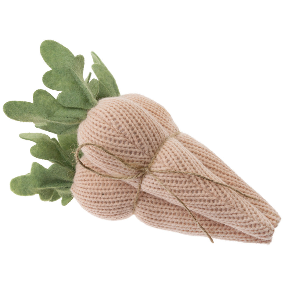 Crochet Plush Cream Carrots Bundle Of 3