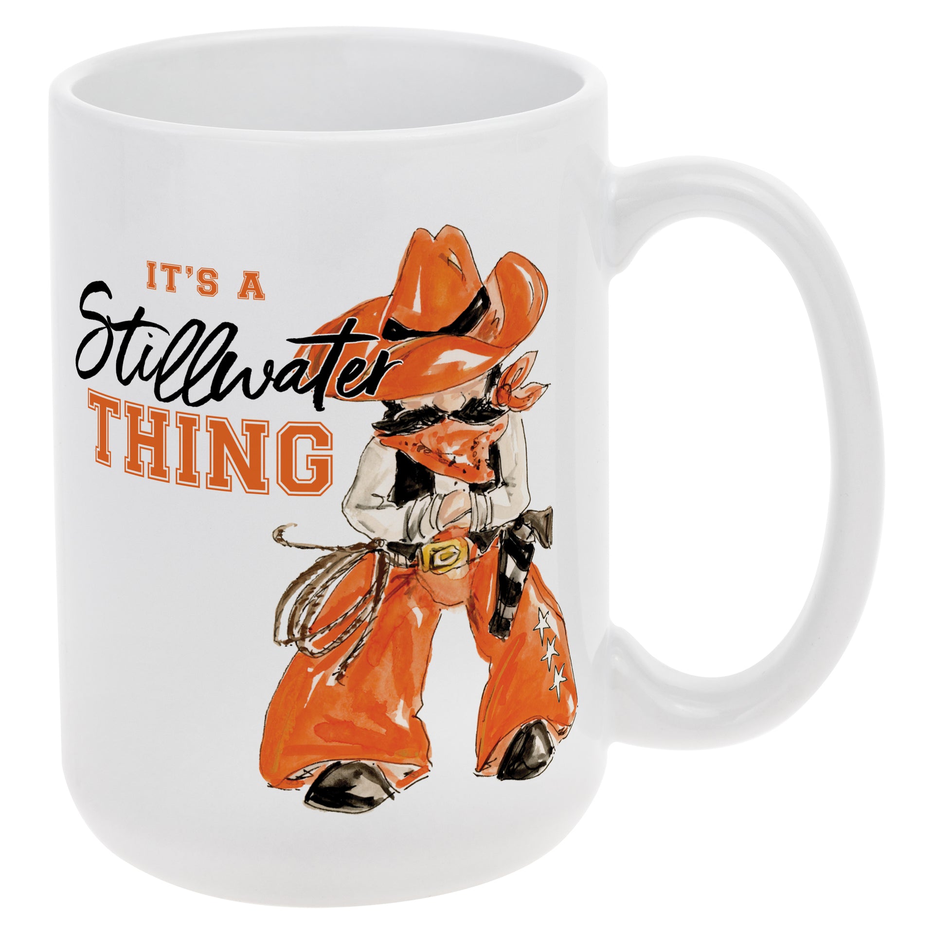 Orange Cowboy Mug