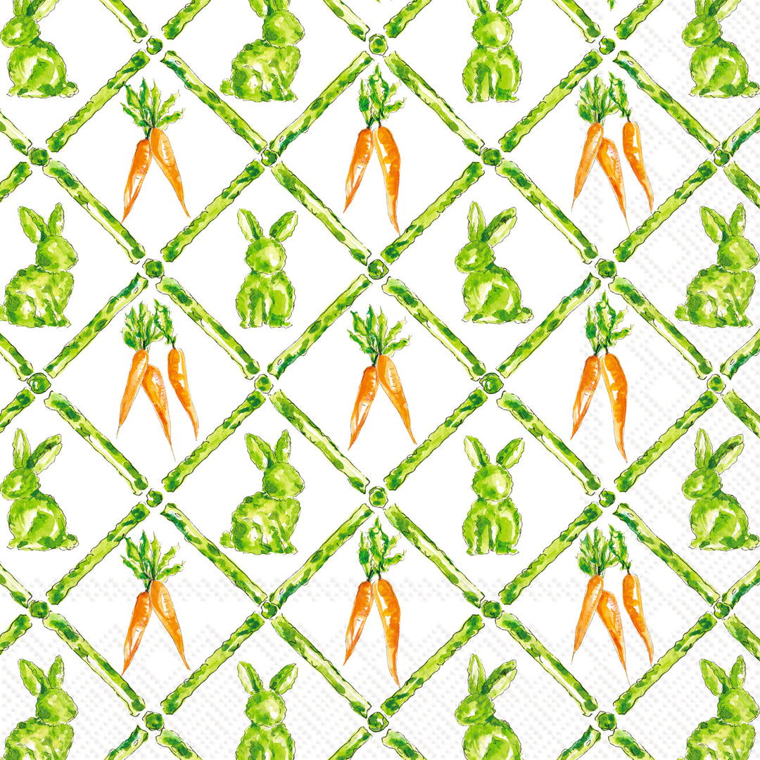 Carrot Patch Bunnies Lunch Napkin