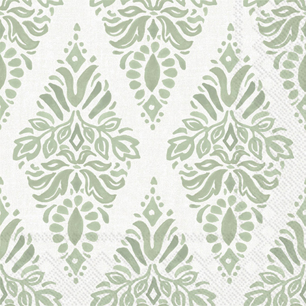 Soft Petals Cocktail Napkin Green