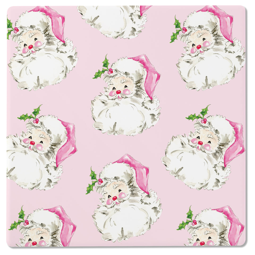 Pink Santa Coasters