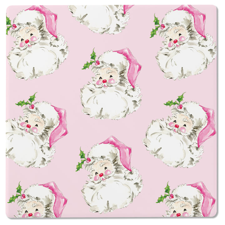 Pink Santa Coasters