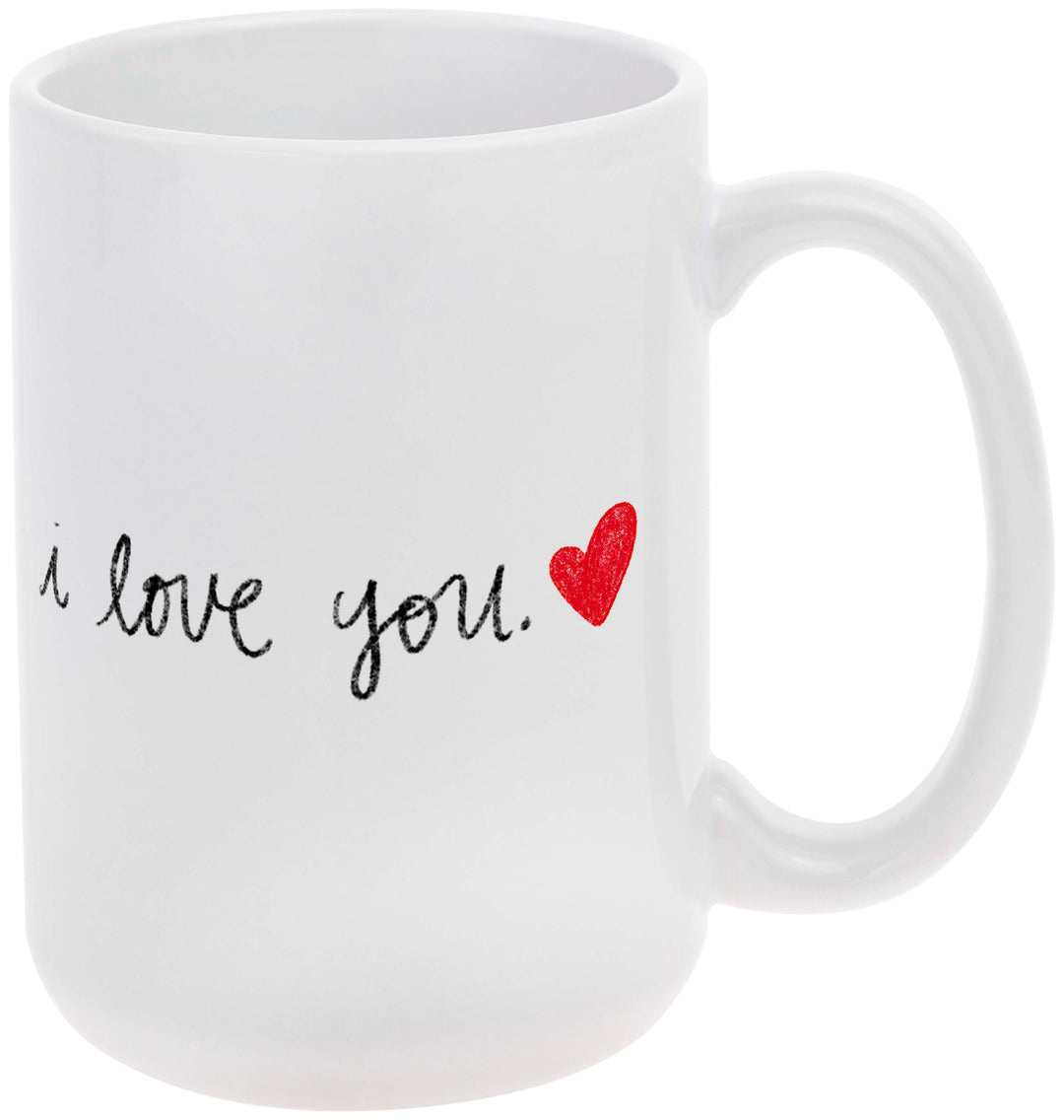 Handwritten Heart Mug