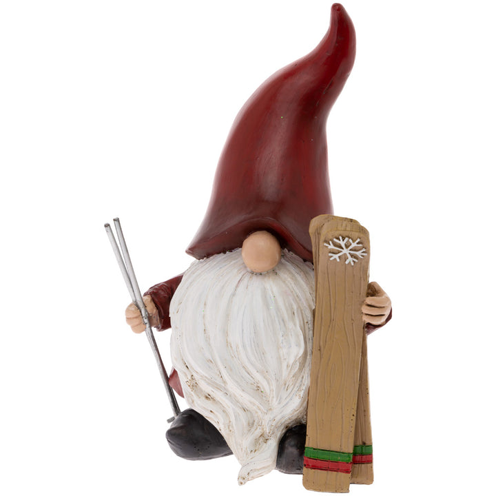 Skiing Santa Gnomes (Set of 2)