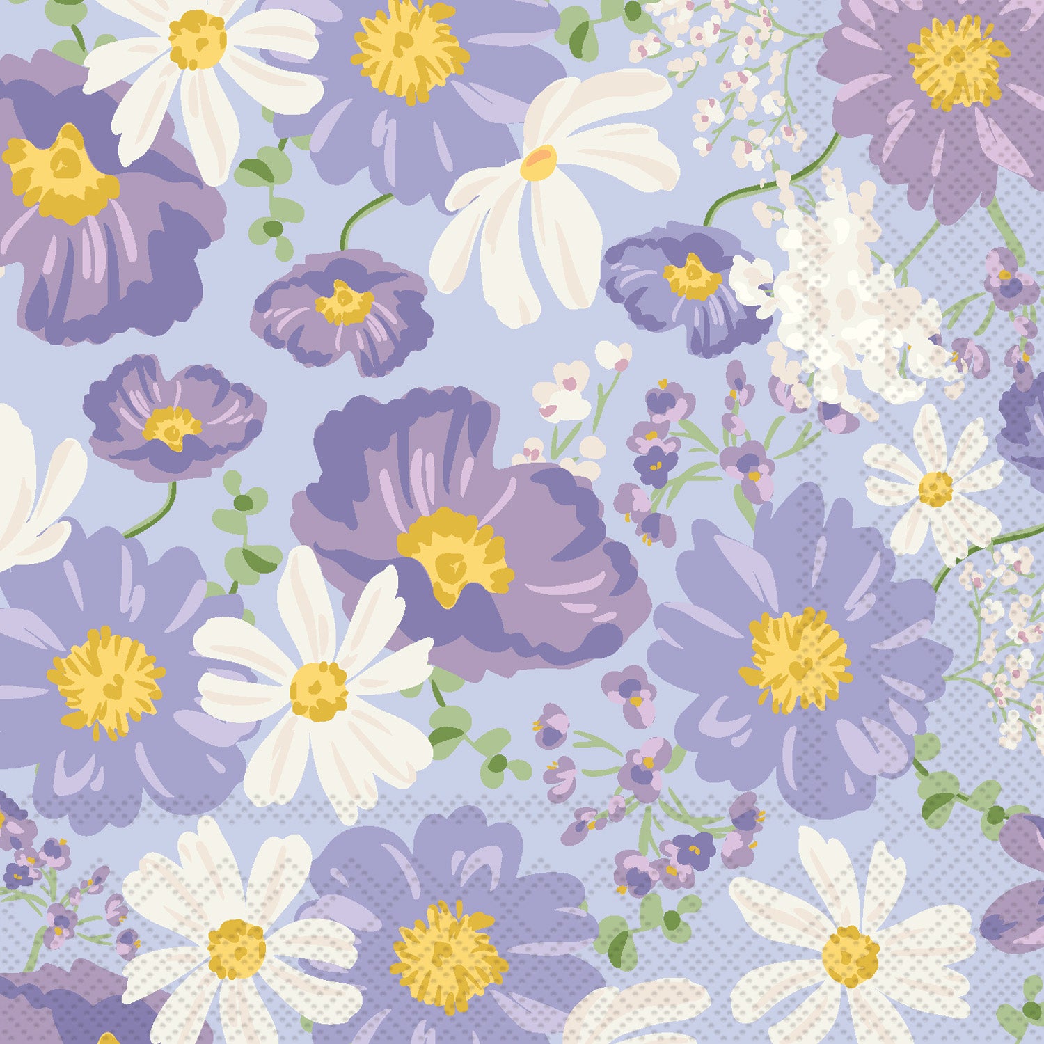 Bouquet Beauty Cocktail Napkin purple