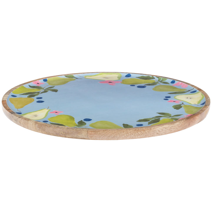 Anjou Pear Wood Round Platter