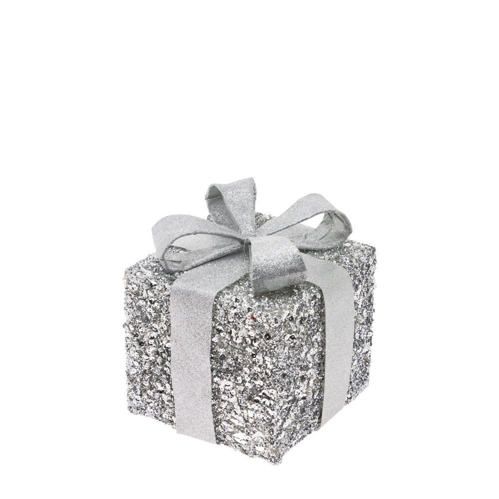 Silver Glitter Present Set  (Set of 3)
