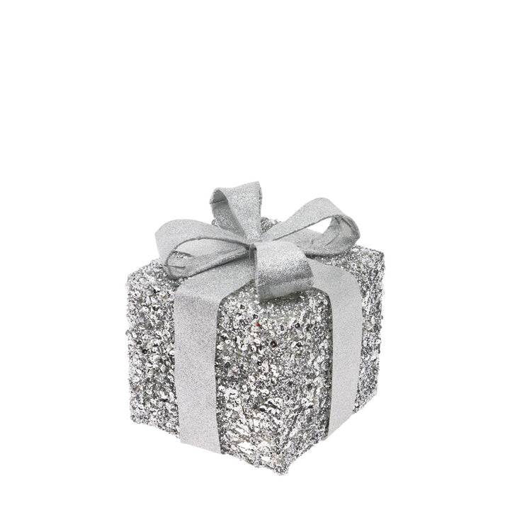 Silver Glitter Present Set  (Set of 3)