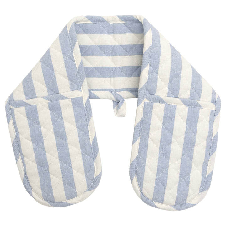 Blue Stripe Double Oven Mitt