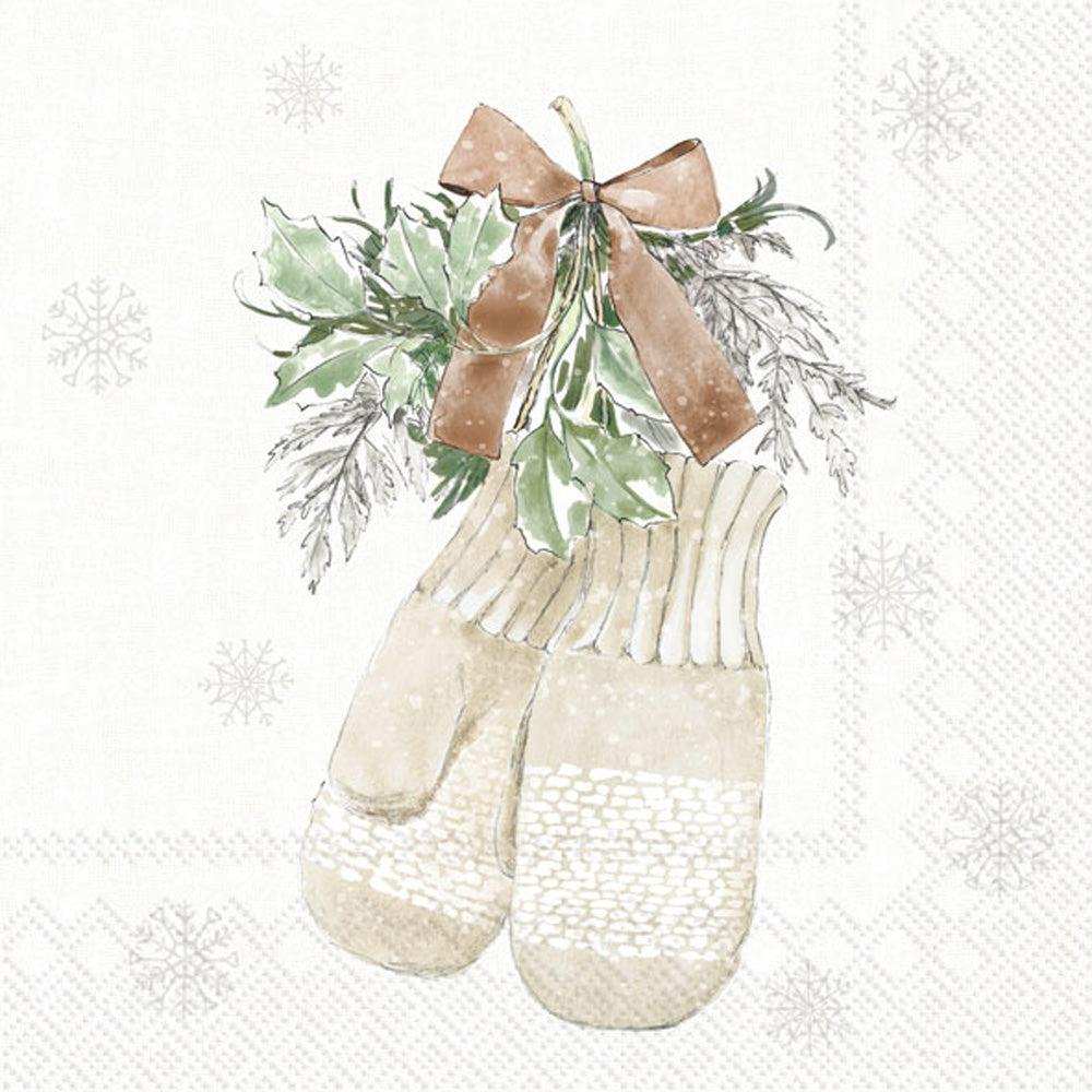 Simple Season Gloves Lunch Napkin Cream