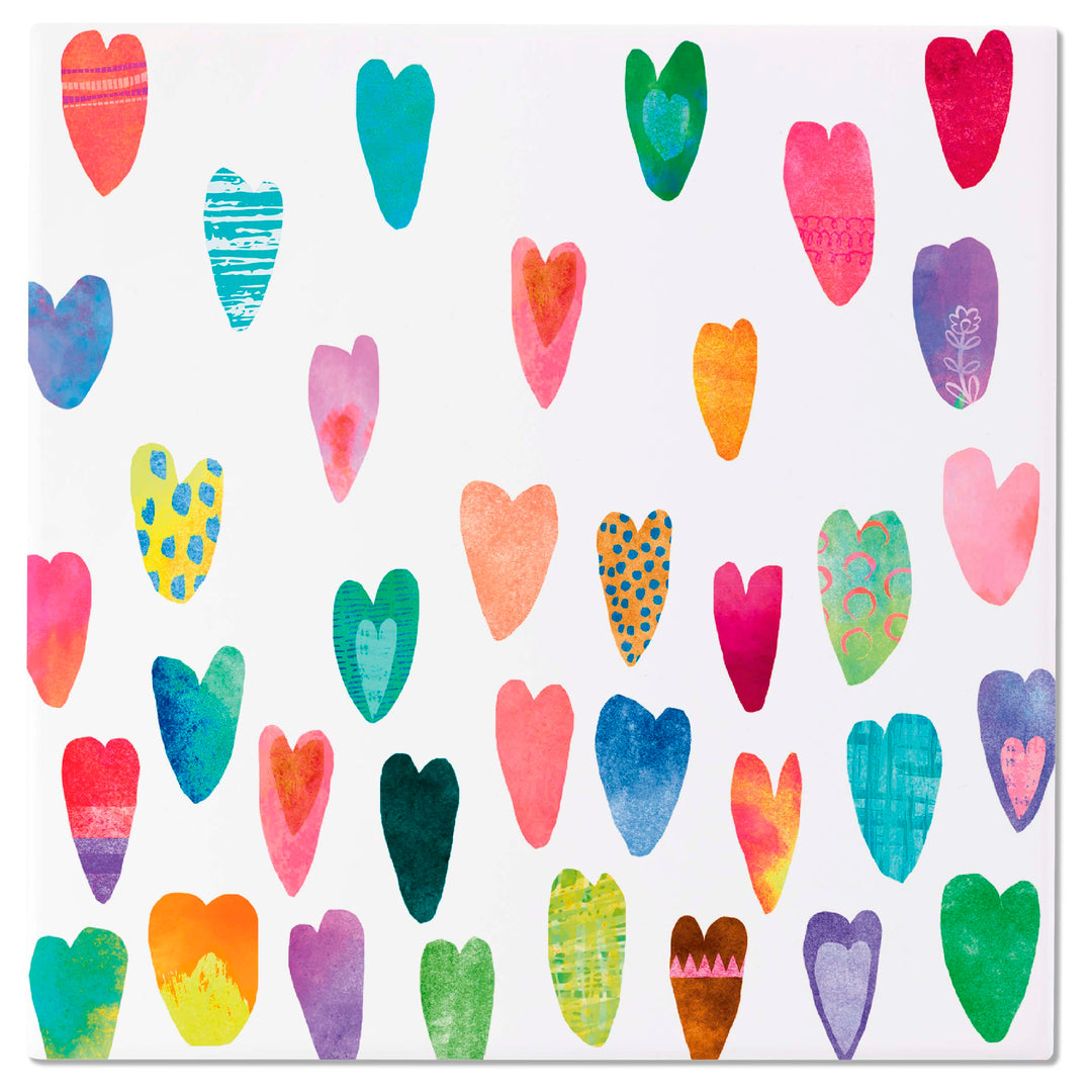 Rainbow Hearts Trivet