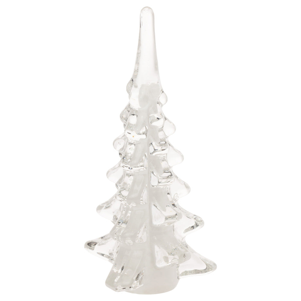 Large Glacier White Glass Tree