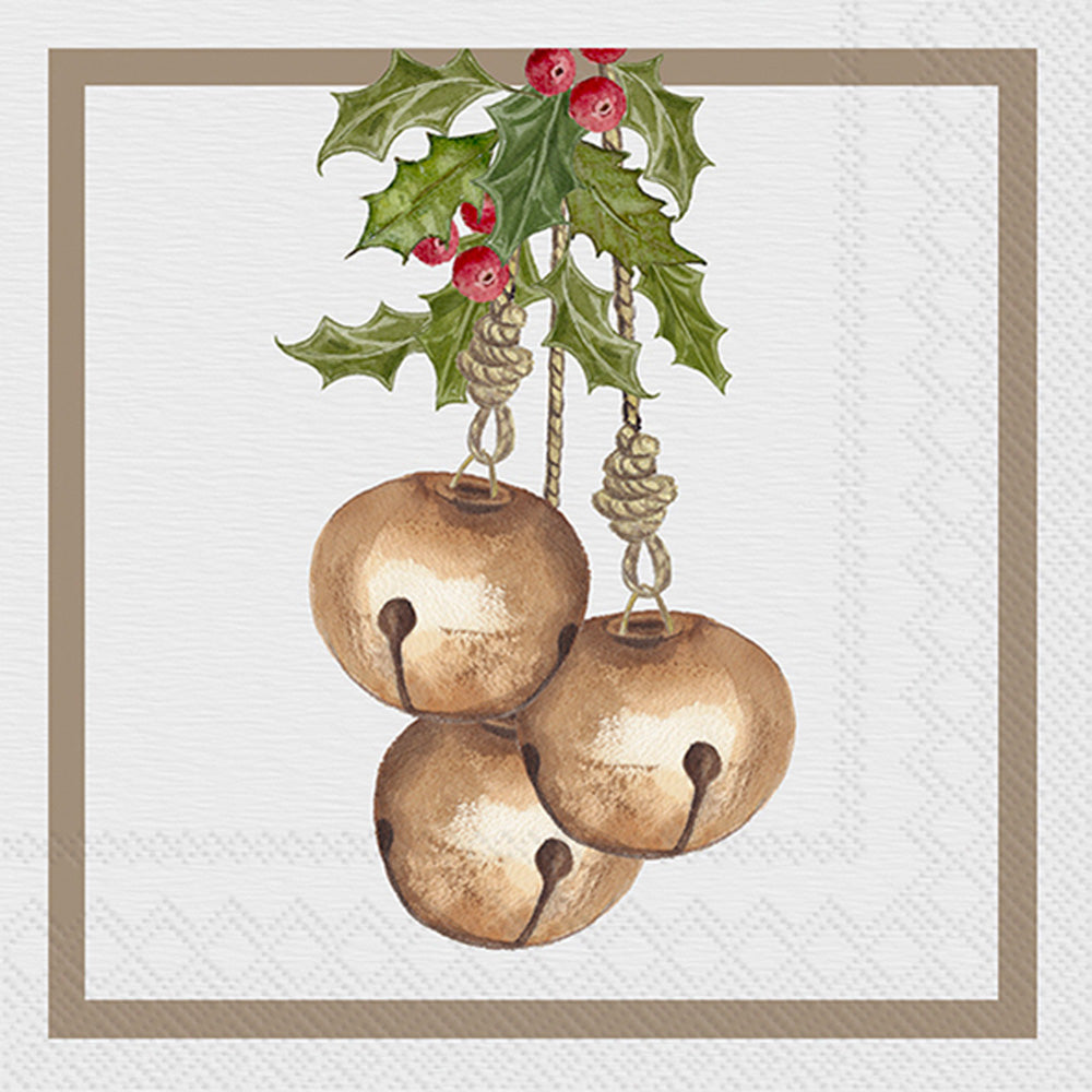 Jingle Bells Cocktail Napkin