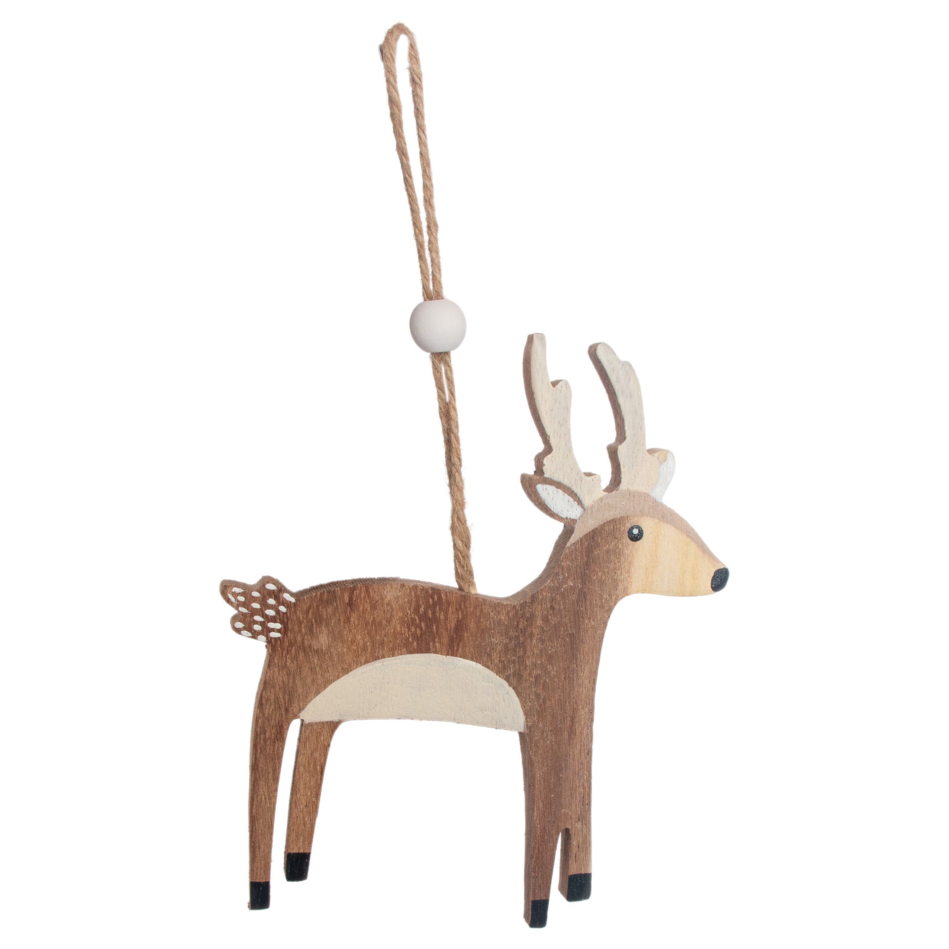 Reindeer Wood Ornament