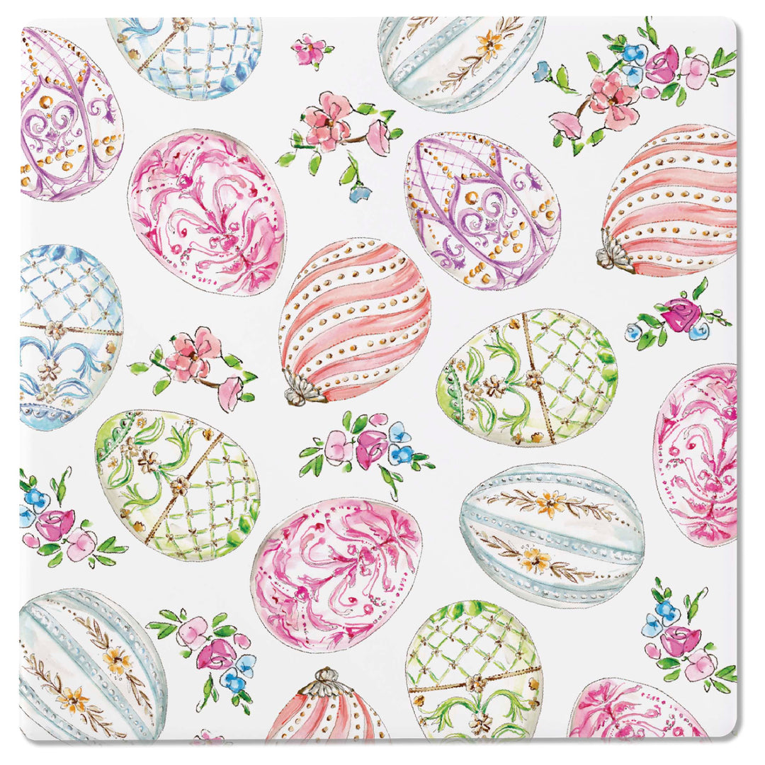 Gilded Eggs Square Coasters