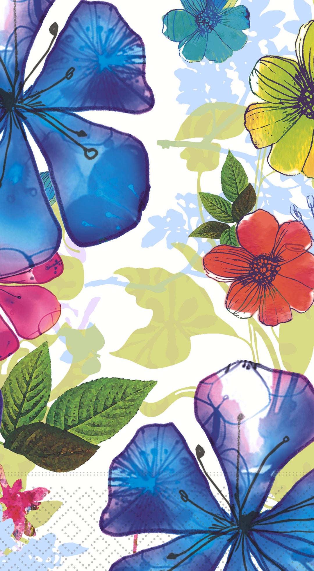 Periwinkle Pastiche Guest Towel