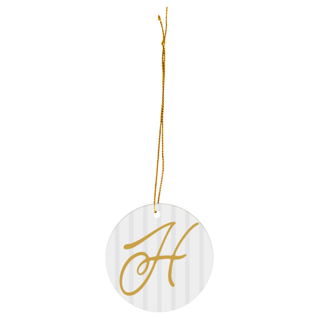 Chic Monogram H Ornament